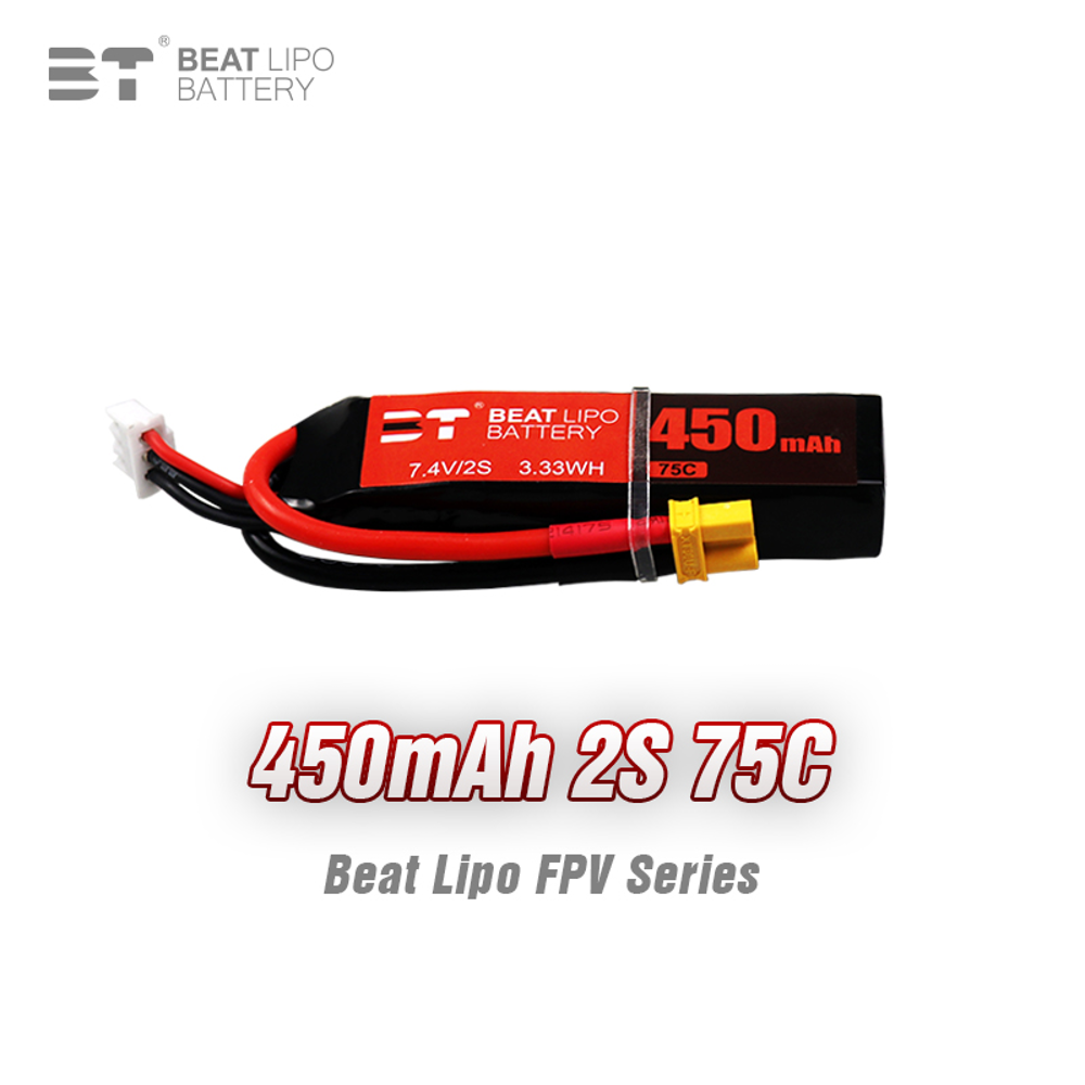 BEAT 2S 7.4V 450mAh 75C LiPo B - đánh giá và giá Drone Battery Li-Ion