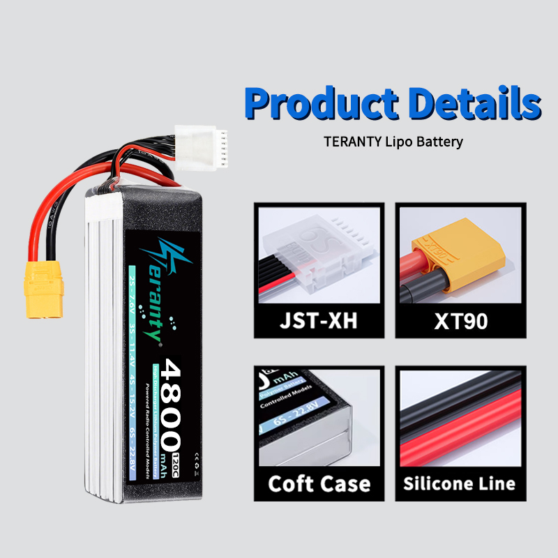 TERANTY 6S 4800mAh Lipo Batter - đánh giá và giá Drone Battery Plate