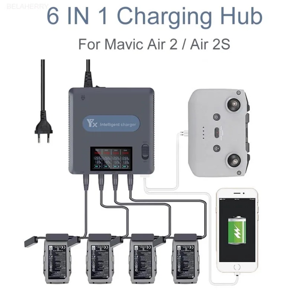 6 in 1 Digital display Battery - đánh giá và giá Drone Battery Smart