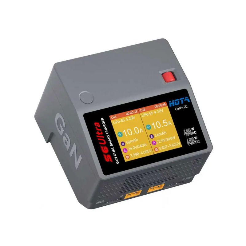 HOTA S6 Ultra Dual Channel Cha - đánh giá và giá Drone Battery 6S